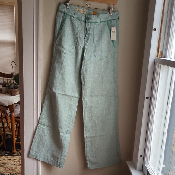Pilcro Pants - NWT Pilcro Light Green Wide Leg Pants Size 2/26